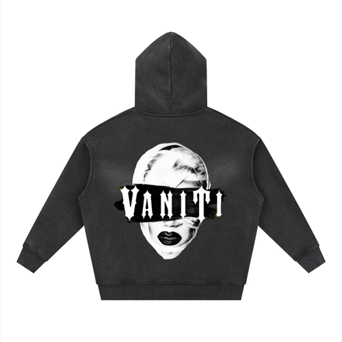 BOTCHED Sunfade Two-way Zipper Boxy Fleece Hoodie