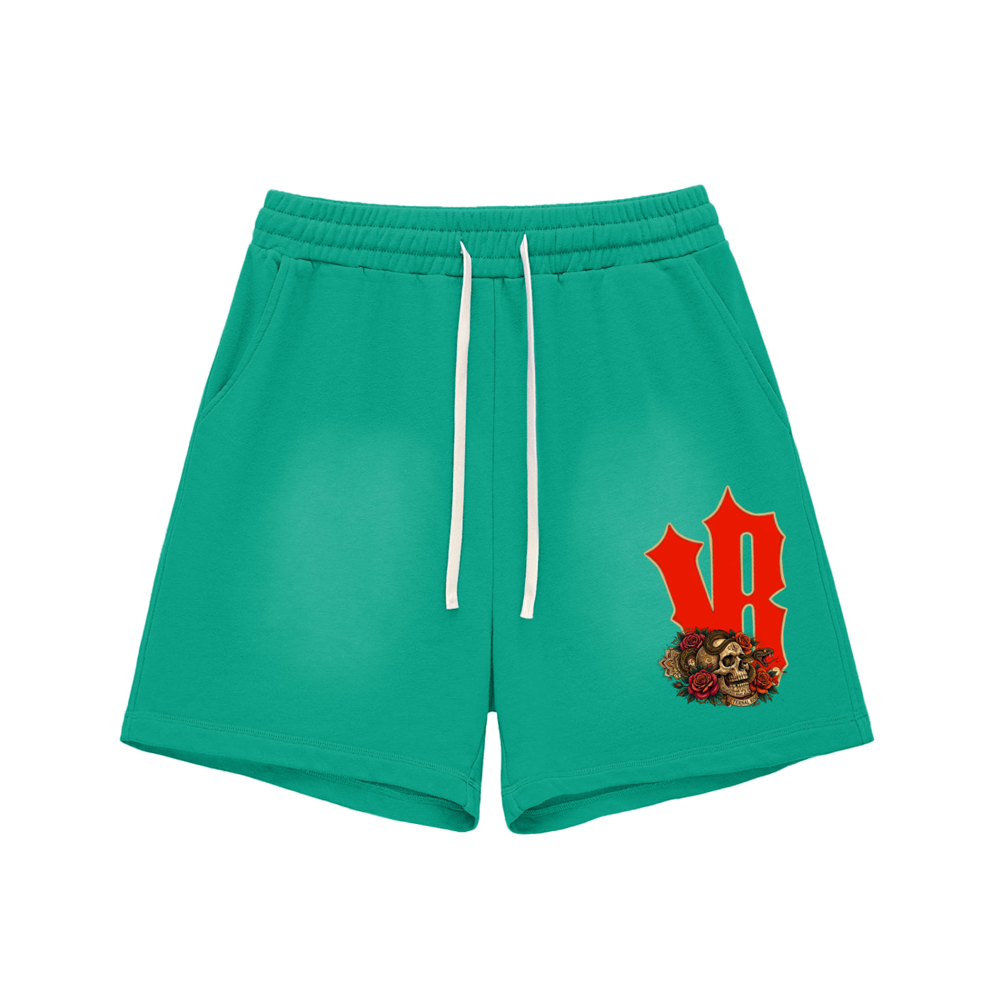 Eternal Rise Raw Edge Cotton Shorts