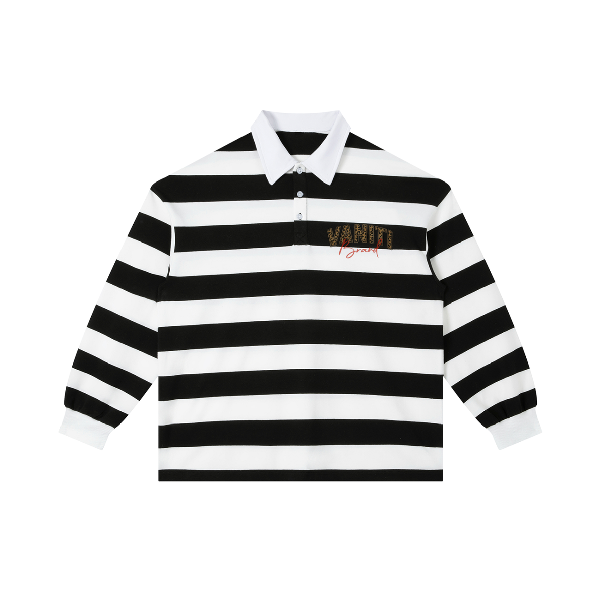 Color Block Stripe Polo Shirt