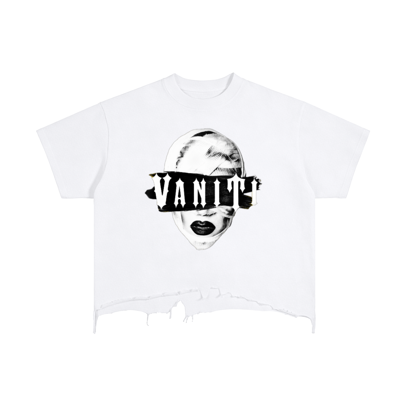 Botched Vaniti Distressed Hem T-Shirt