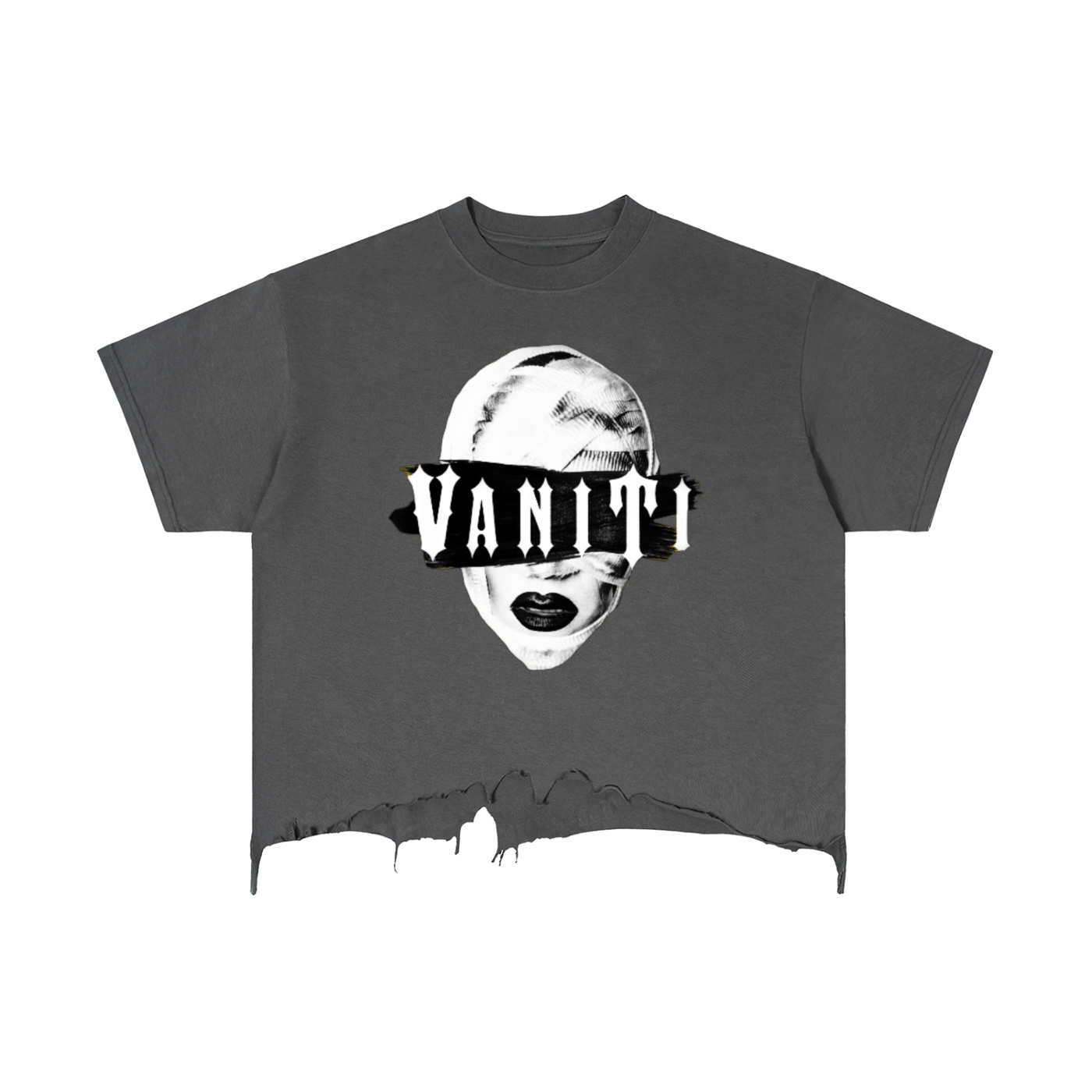 Botched Vaniti Distressed Hem T-Shirt