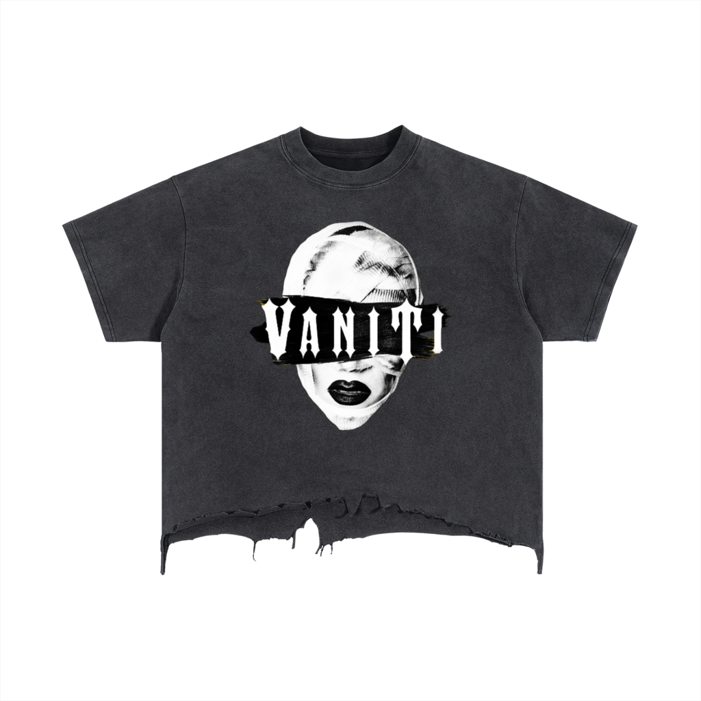 Botched Vaniti Distressed Hem T-Shirt