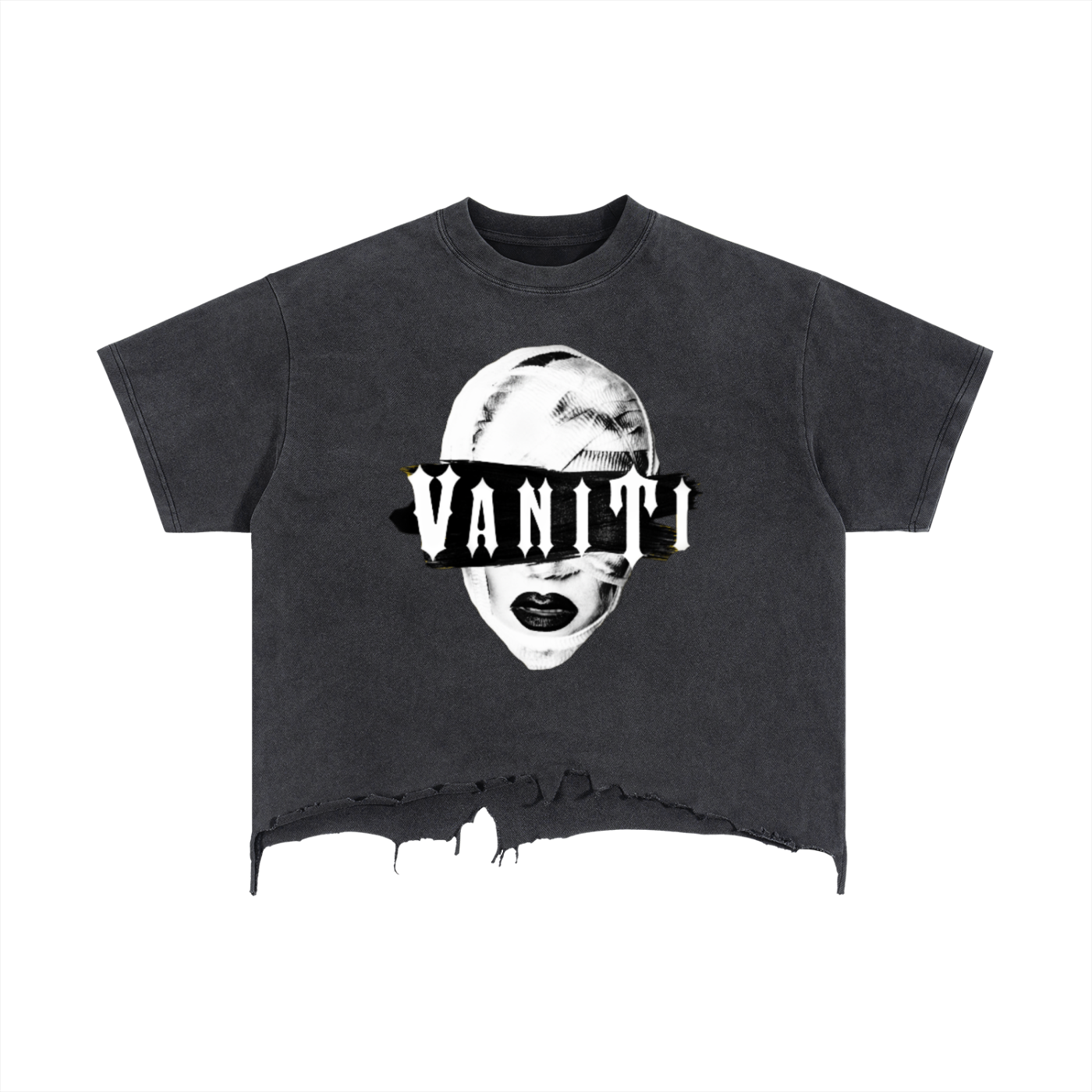 Botched Vaniti Distressed Hem T-Shirt