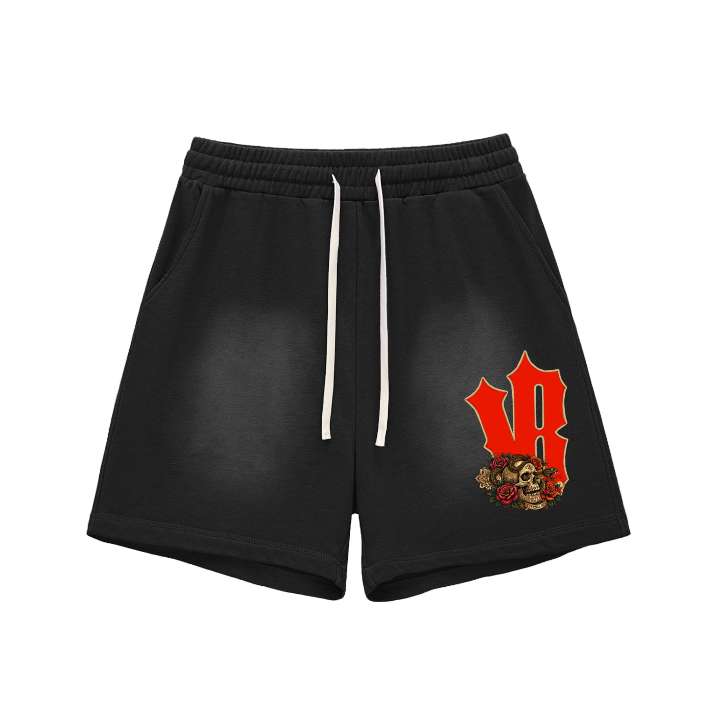 Eternal Rise Raw Edge Cotton Shorts