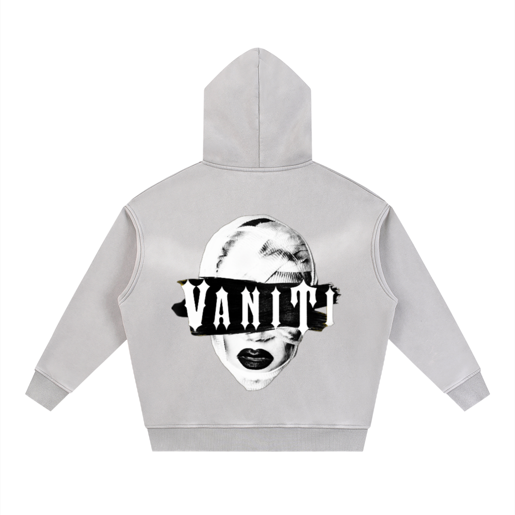 BOTCHED Sunfade Two-way Zipper Boxy Fleece Hoodie