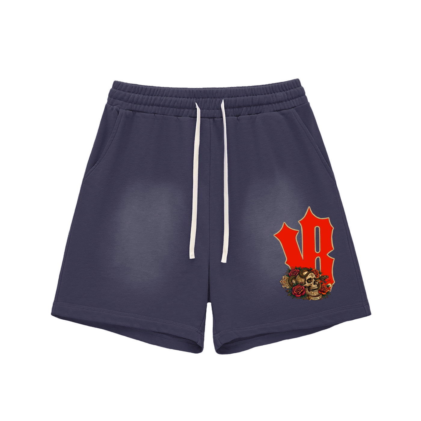 Eternal Rise Raw Edge Cotton Shorts